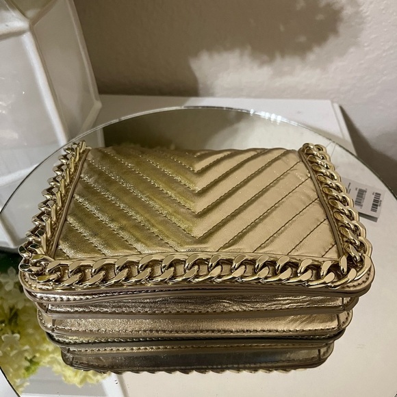 NWT Aldo Migreenwaldd Crossbody Bag, Gold - Picture 11 of 16